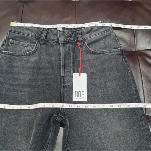 Urban Outfitter BDG Dillon High Rise Slim Straight Jean Black Womens Tag W29 L32 - Picture 13 of 16